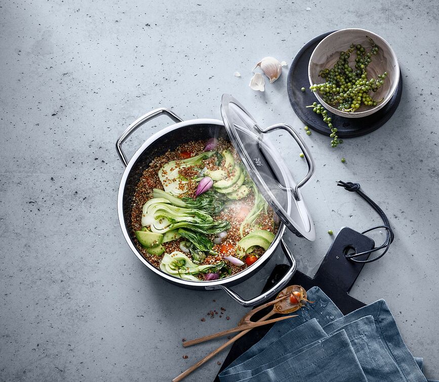 Olla Alta Fusiontec Mineral, 3,7 L, platino