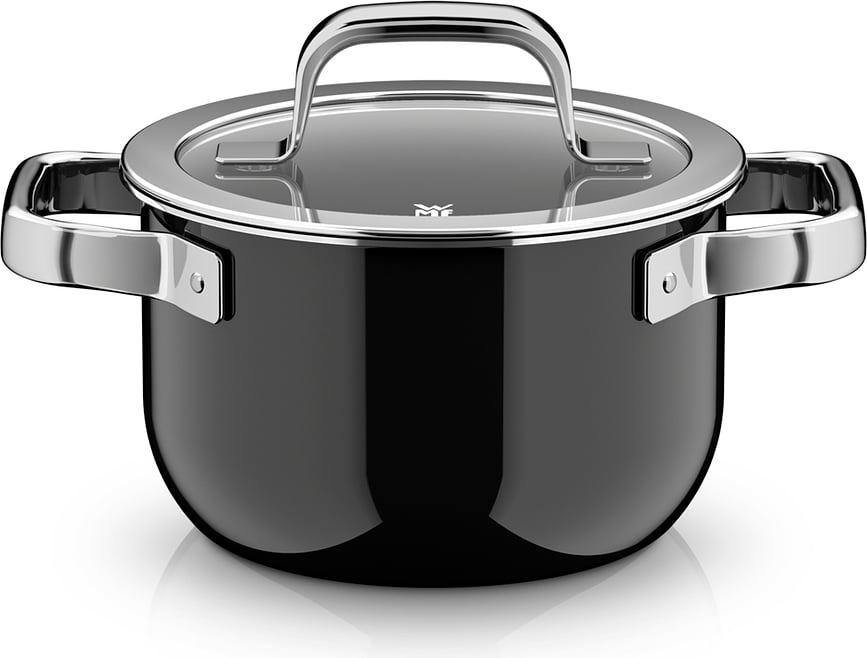 Olla alta Fusiontec Mineral Pro, 16 cm, con tapa, Set de 2 piezas