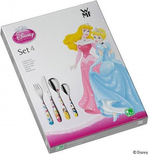 Princess Set de Couverts pour enfants, Set 4 pièces