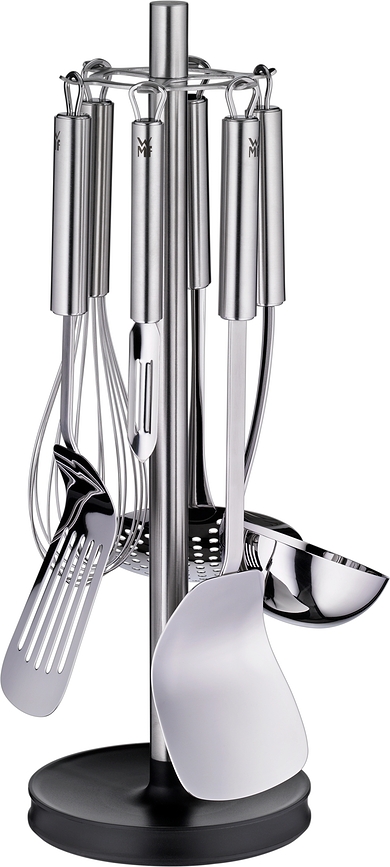 Profi Plus Set d'Ustensiles de Cuisine avec support, Set 6 pièces