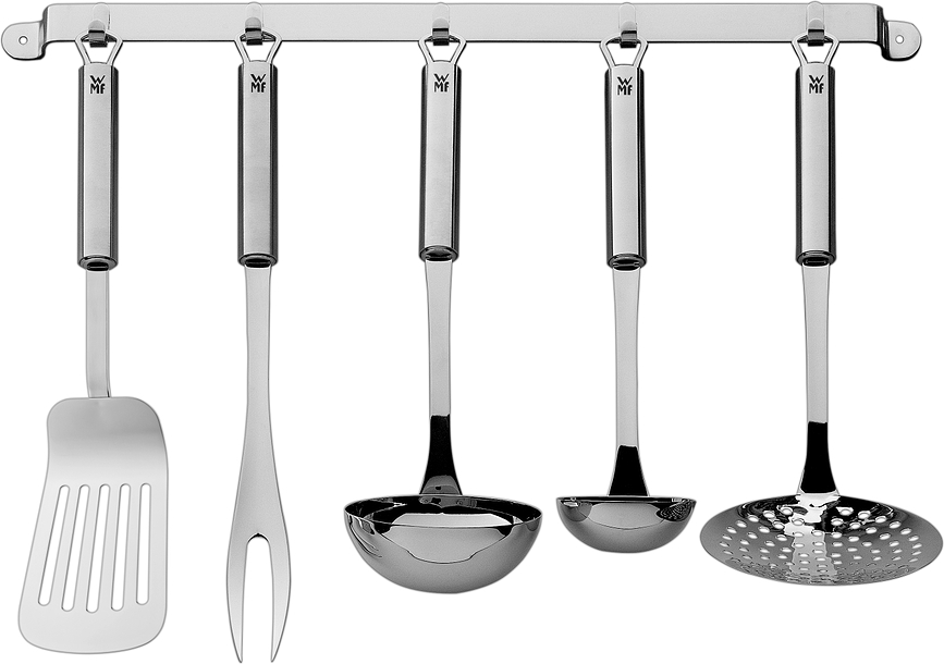 Profi Plus Ustensiles de Cuisine avec support mural, Set 5 pièces