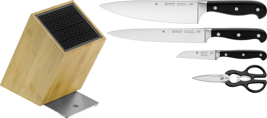 Spitzenklasse Bloc de Couteaux, avec 3 couteaux et ciseaux