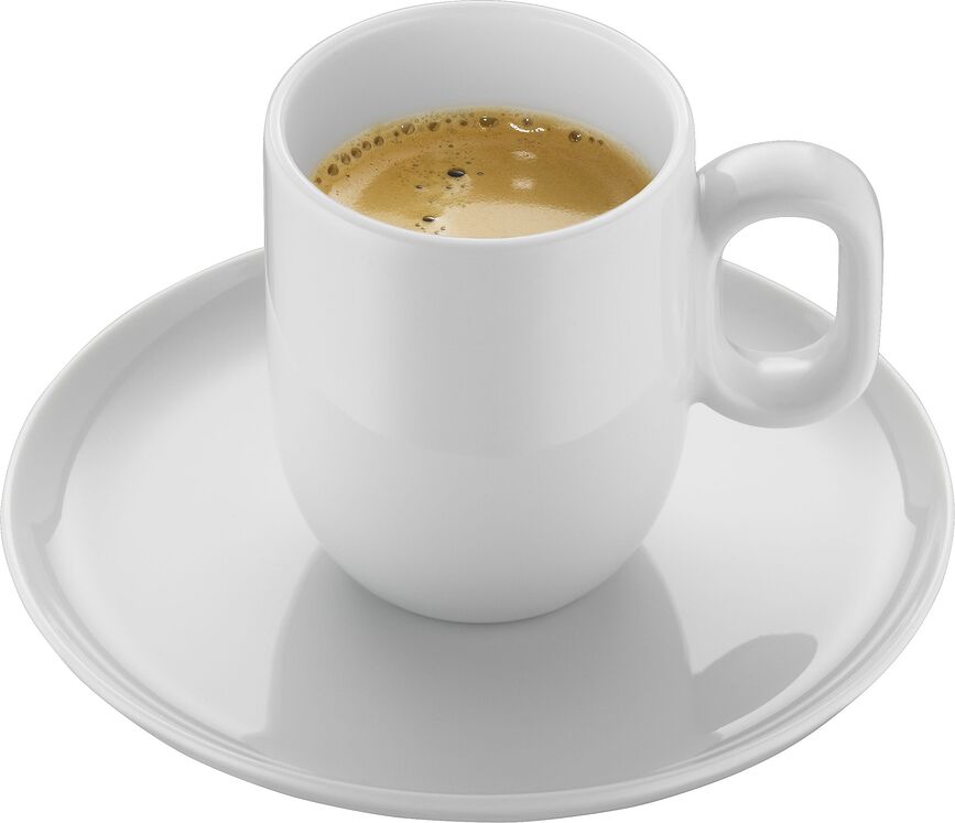 Tazas de espresso Barista, con platillos, 2 unidades