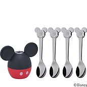 Vaikiška druskinė ir šaukšteliai Mickey Mouse 5 vnt.
