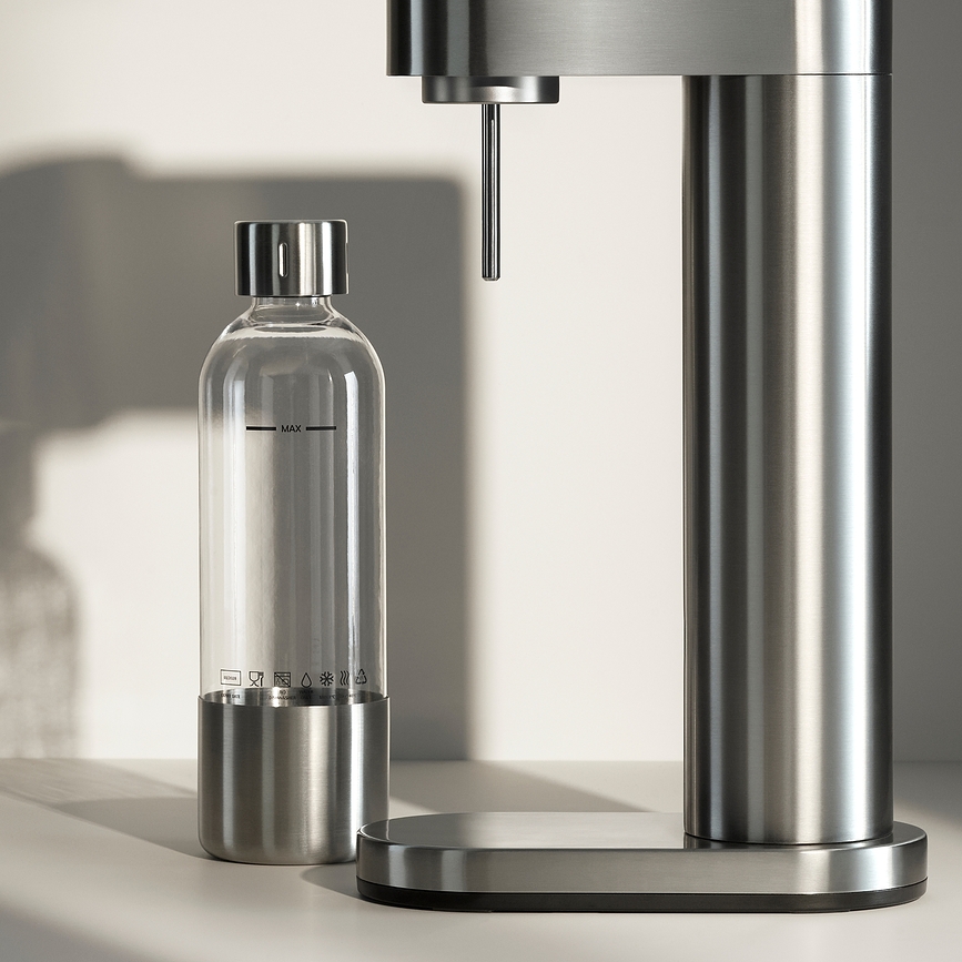 WMF Element One Steklenica za gaziranje vode, 850 ml