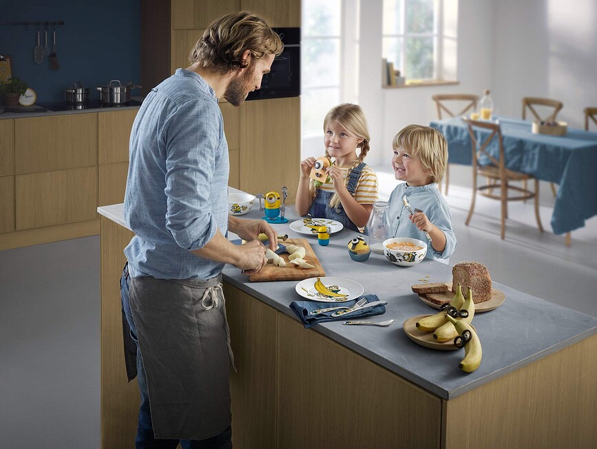 WMF Minionki Couverts pour Enfants, Set 4 pièces