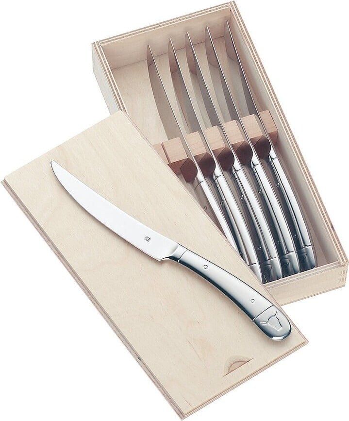 WMF Noževi za odreske u drvenoj kutiji 6 kom.