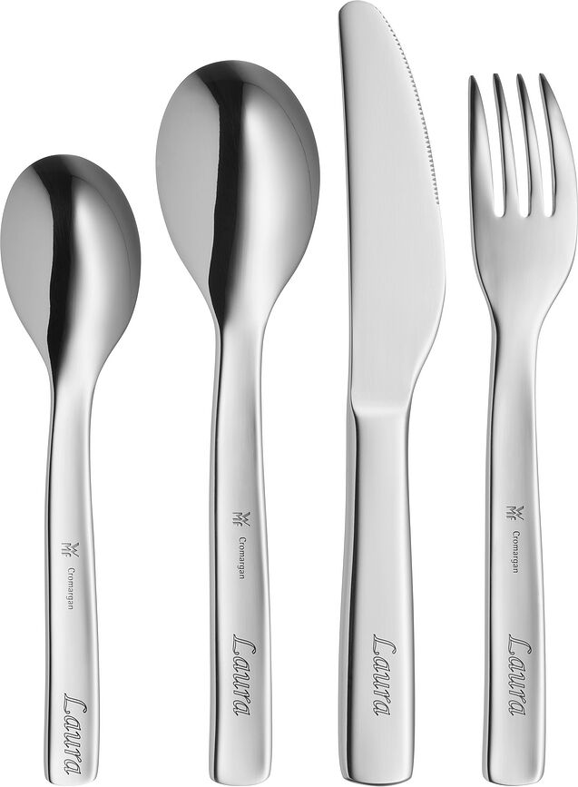 WMF Princesse Anneli Couverts pour enfants, Set 4 pièces