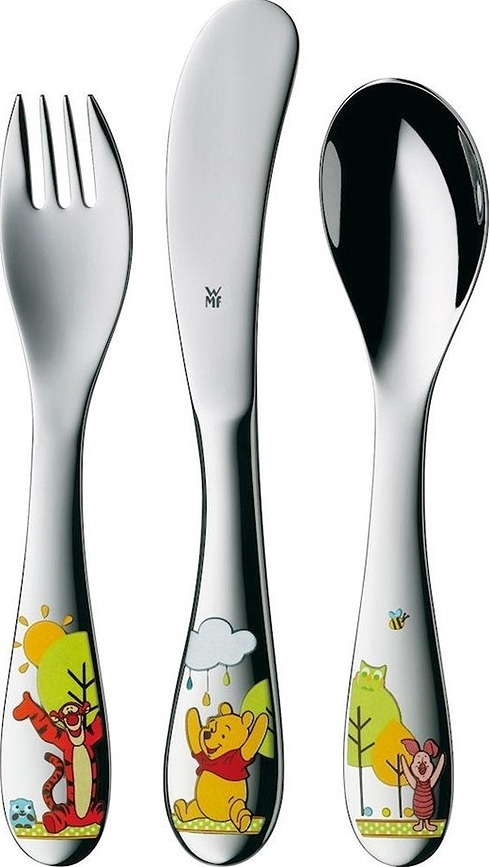 WMF Winnie l'Ourson Set de Couverts pour enfants, 3 pièces