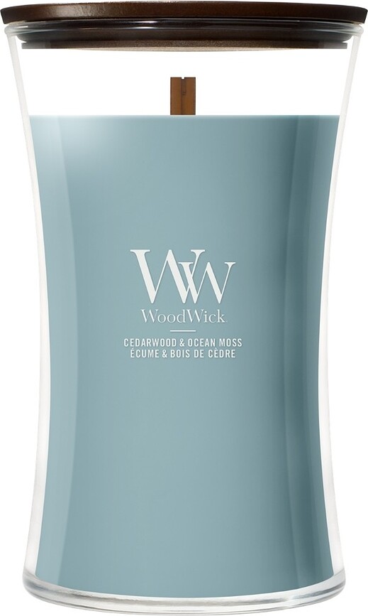 Bougie WoodWick Core Cedarwood & Ocean Moss grande