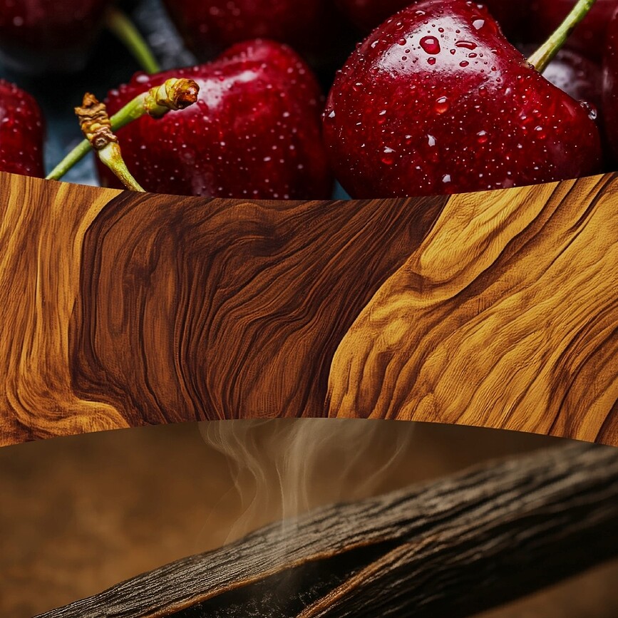 Moyenne bougie WoodWick Core Dark Cherry