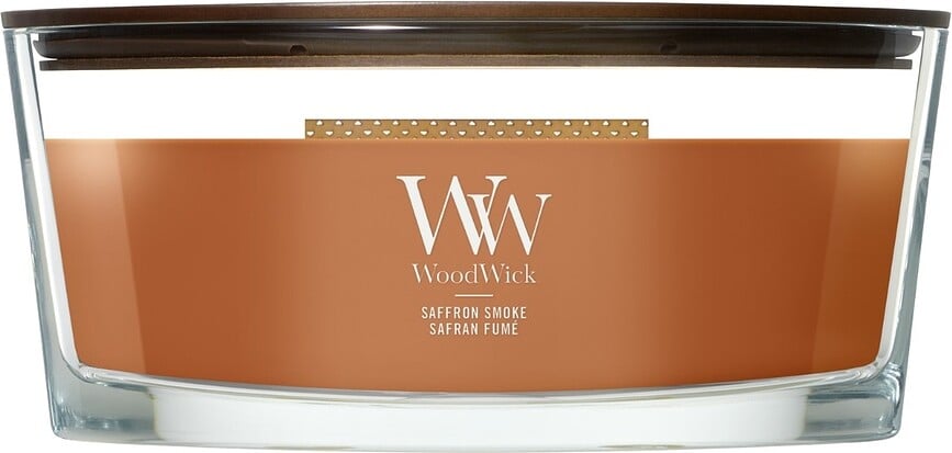Bougie WoodWick Hearthwick Saffron Smoke