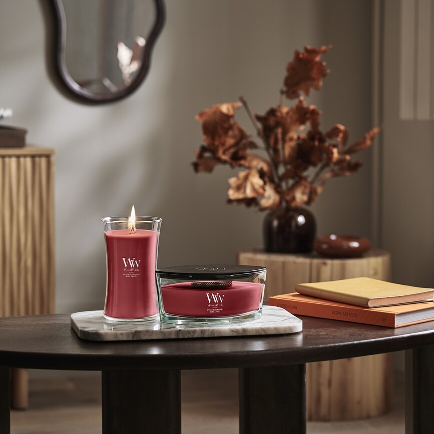 Bougie WoodWick Hearthwick Spiced Blackberry