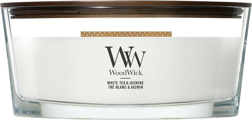 Bougie WoodWick Hearthwick White Tea & Jasmine
