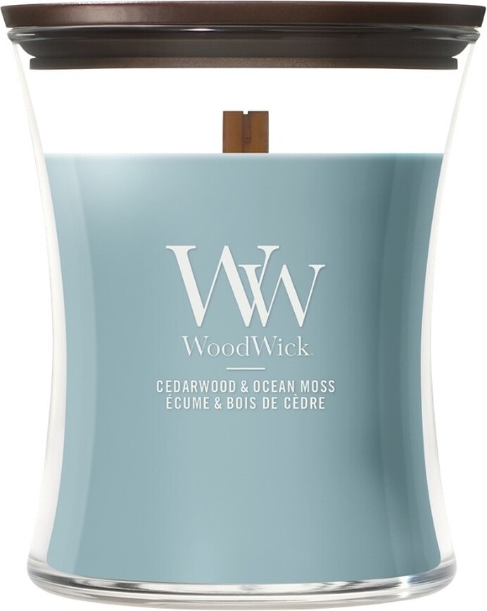 Candela WoodWick Core Cedarwood & Ocean Moss media