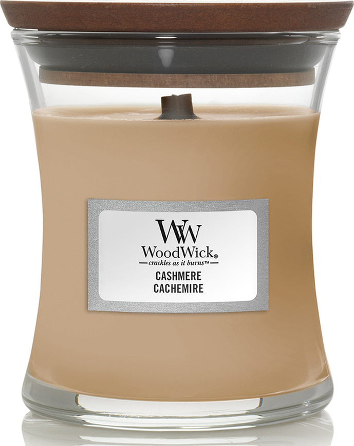 Core WoodWick Cashmere Kerze klein