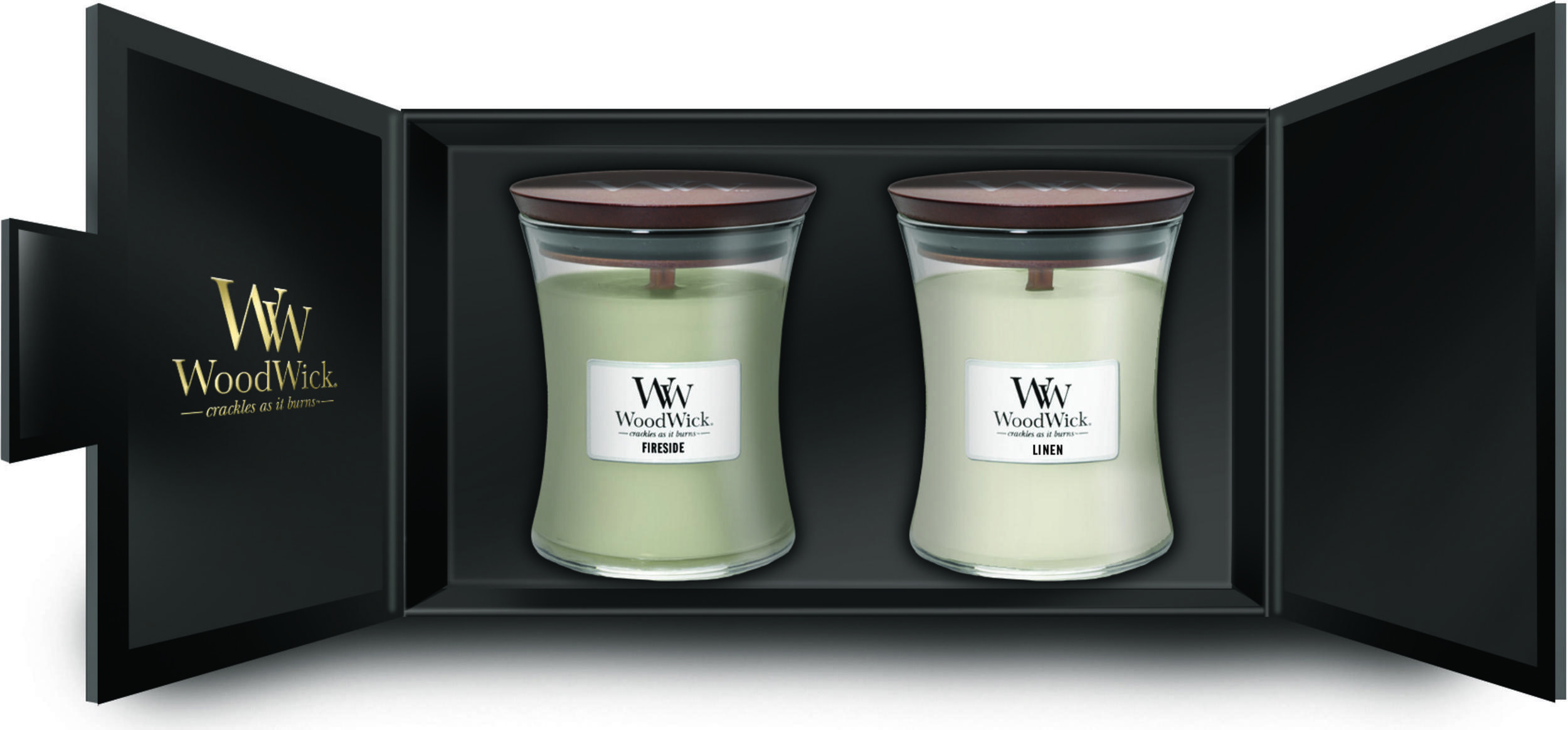 Core WoodWick Kerzen mittel in Geschenkverpackung 2 St.