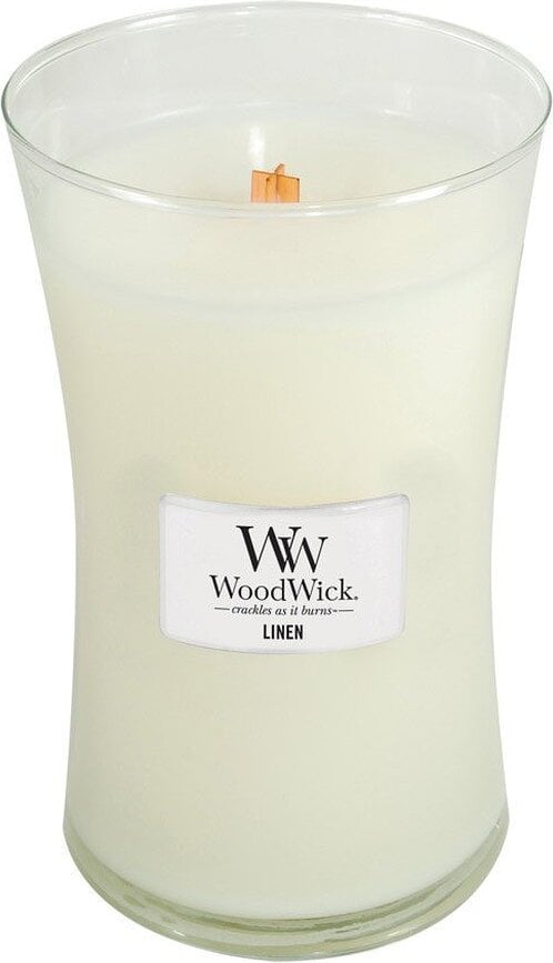 Core WoodWick Linen Kerze