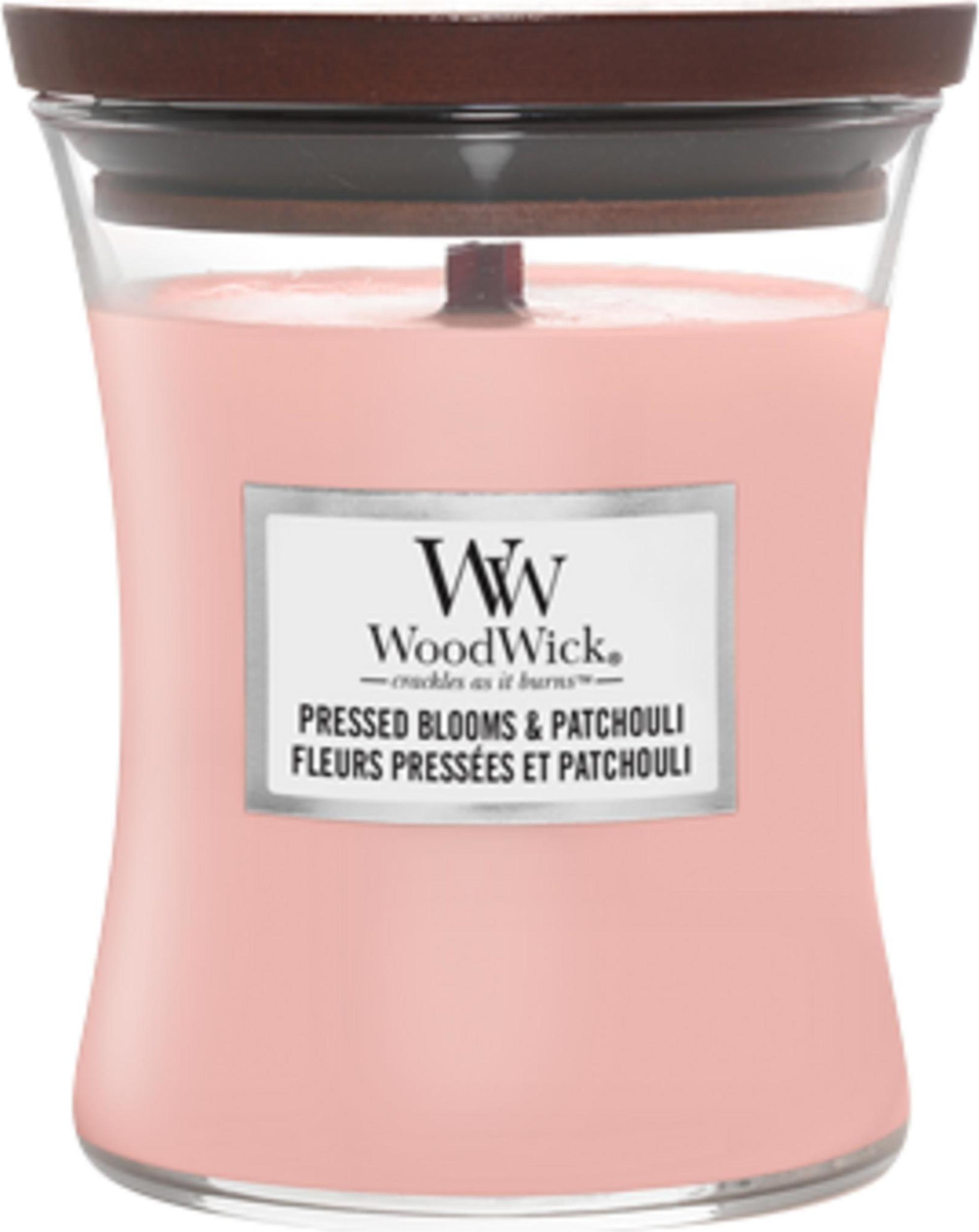 Core WoodWick Pressed Blooms & Patchouli Kerze mittel