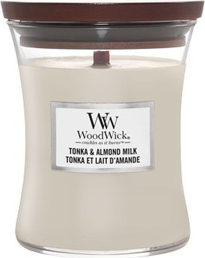 Core WoodWick Tonka & Almond Milk Kerze