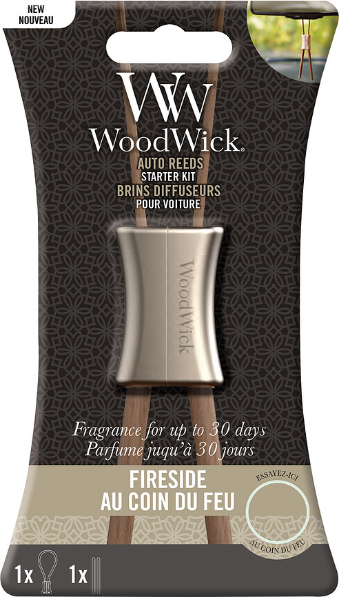 Duftpinde til bilen WoodWick Fireside
