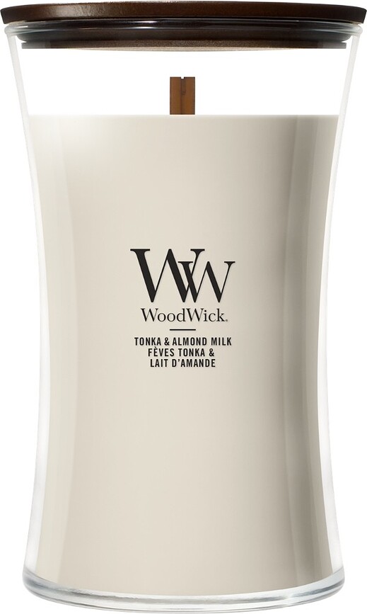 Grande bougie WoodWick Core Tonka & Almond Milk