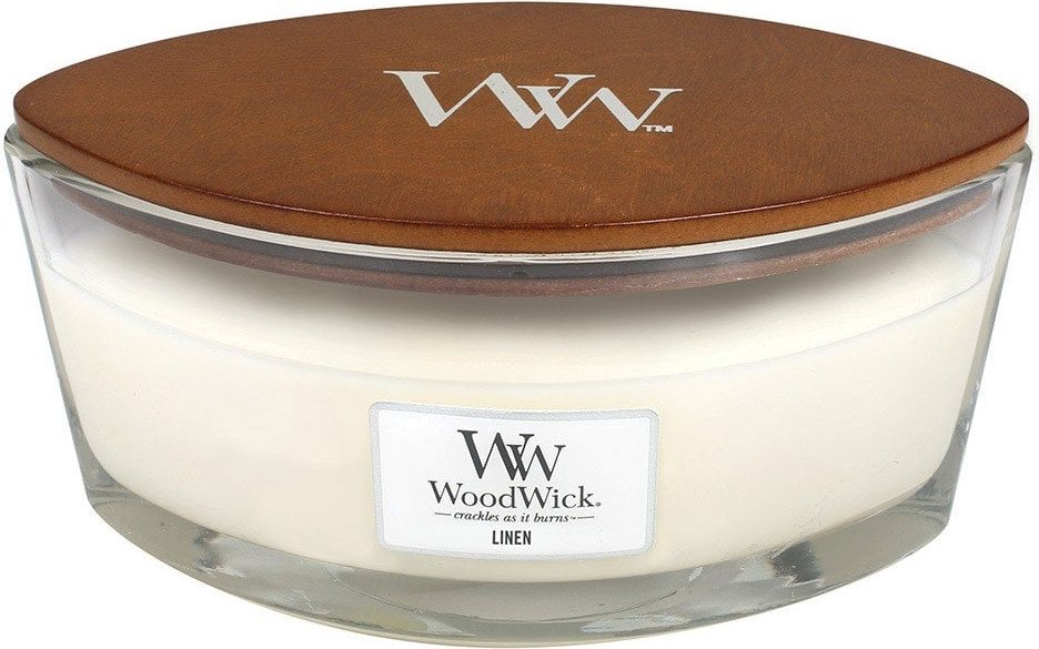 Hearthwick Flame WoodWick Linen Kerze