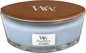 Hearthwick Flame WoodWick Soft Chambray Küünal