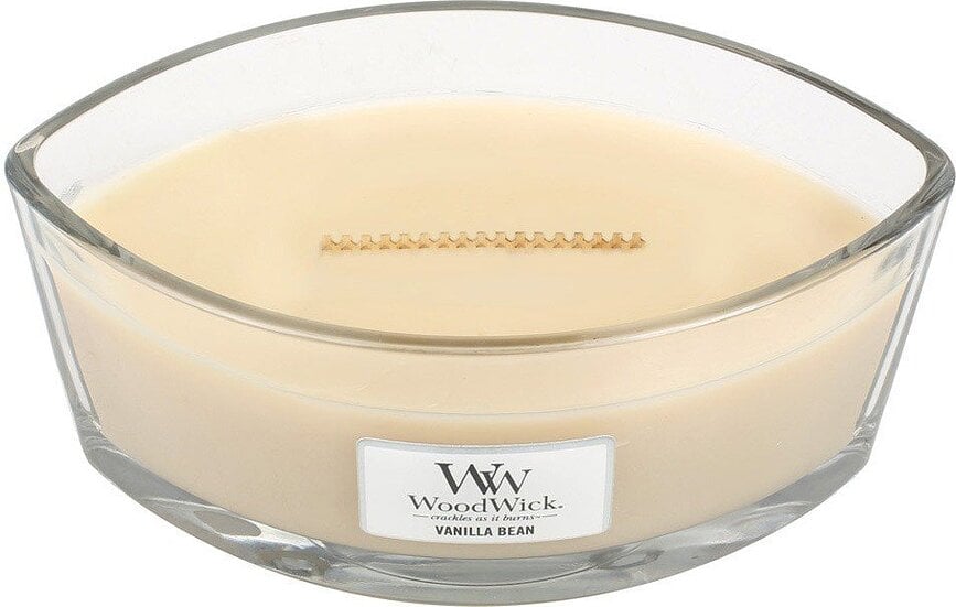 Hearthwick Flame WoodWick White Vanilla Bean Kerze