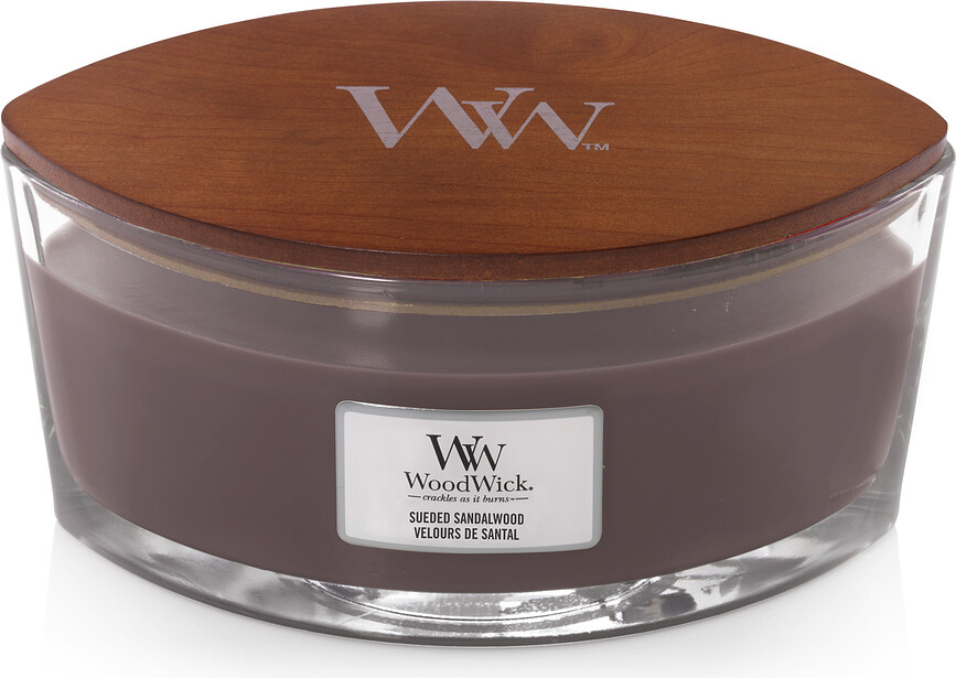 Hearthwick WoodWick Suede Sandalwood Kerze