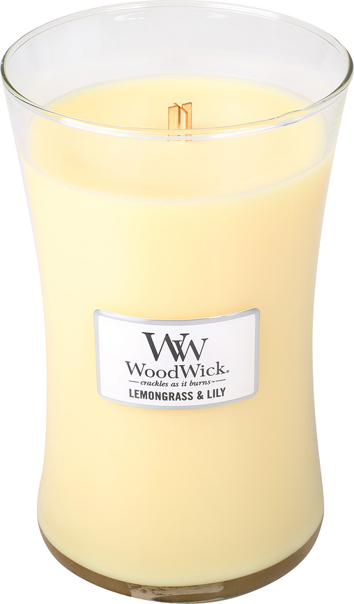 Kaars Core WoodWick Lemongrass & Lilly grote
