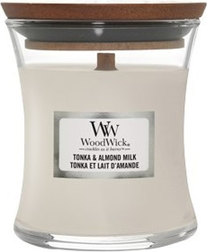 Kaars Core WoodWick Tonka & Almond Milk kleine