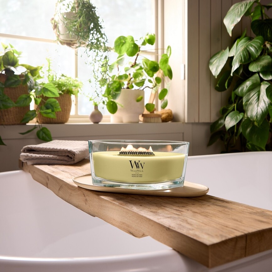 Κερί WoodWick Hearthwick Yuzu & Vetiver