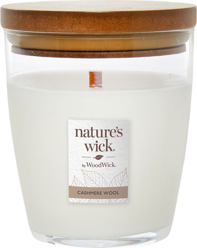 Nature's Wick Cashmere Wool Kerze