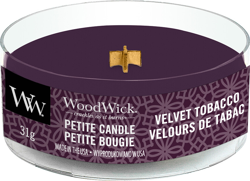 woodwick velvet tobacco Petite Velvet Tobacco Kerze - WoodWick 1666252