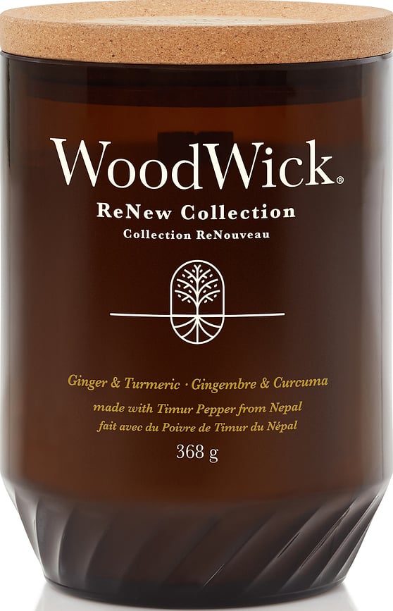 ReNew WoodWick Svijeća Ginger & Tumeric velika