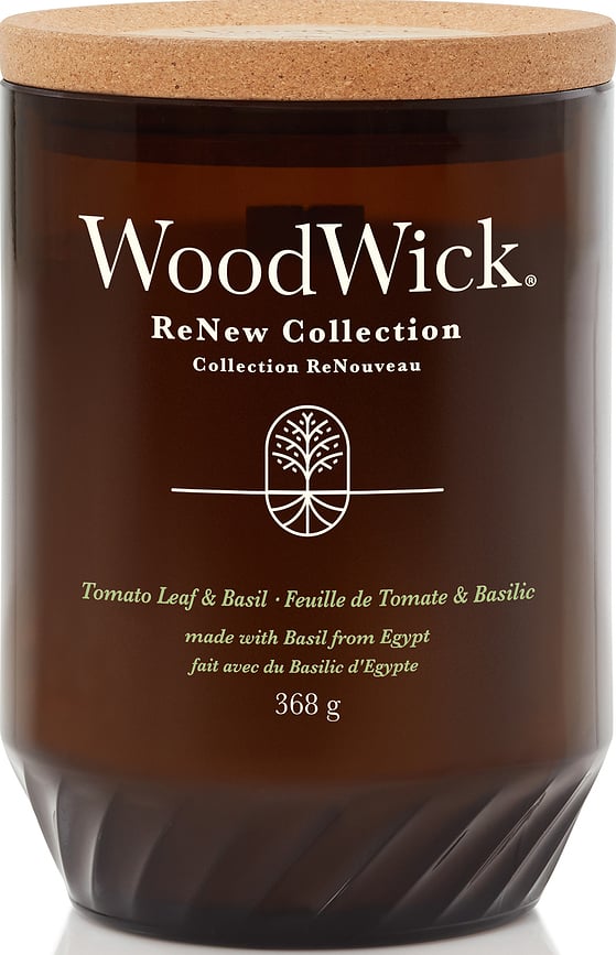 Renew WoodWick Tomato Leaf & Basil Kerze