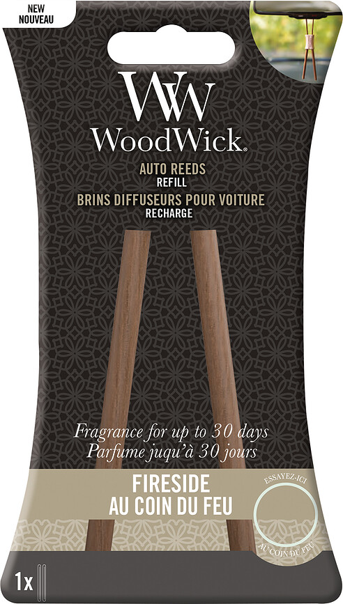 Rezervă pentru bețisoarele parfumate pentru automobil WoodWick Fireside