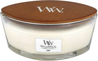 Svece Hearthwick Flame WoodWick Linen