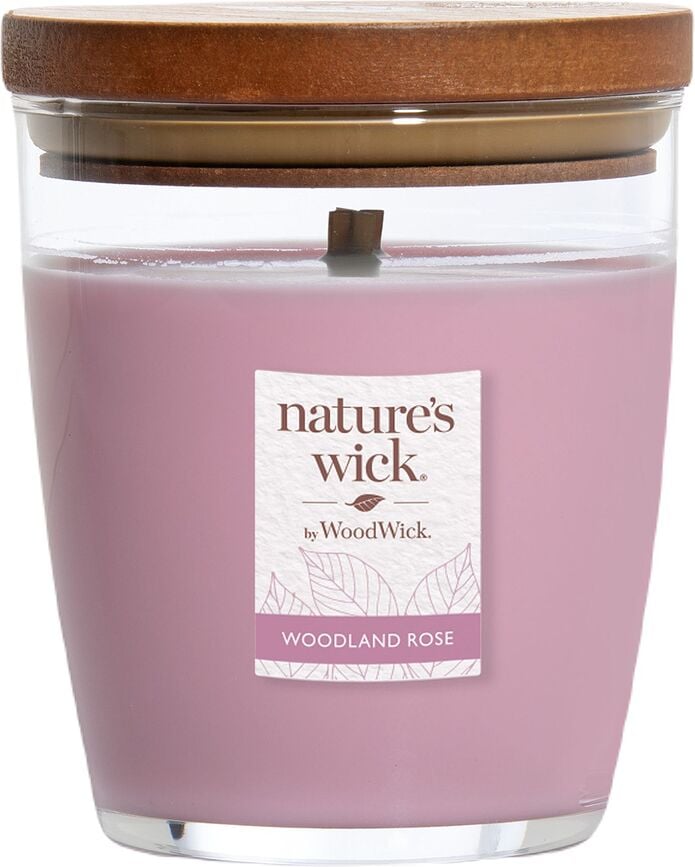 Svece Nature's Wick Woodland Rose