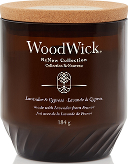 Svece ReNew WoodWick Lavender & Cypress