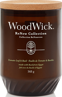 Svece ReNew WoodWick Tomato Leaf & Basil