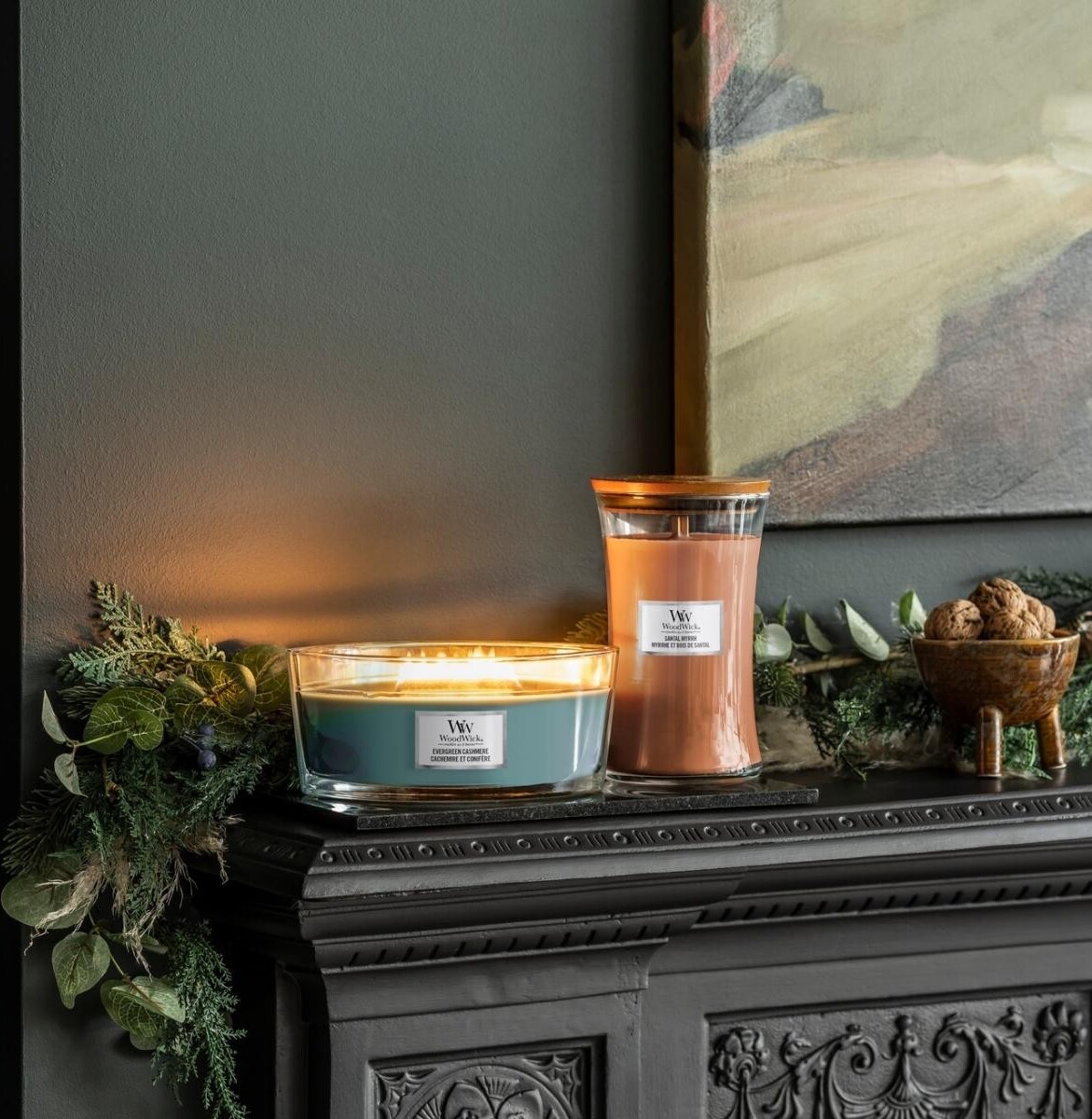 Svíčka Hearthwick Evergreen Cashmere