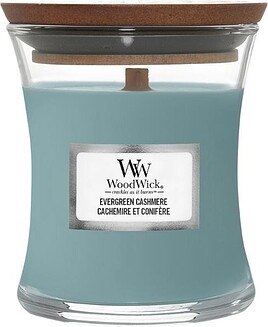 Sviečka Core WoodWick Evergreen Cashmere malá