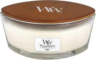 Sviečka Hearthwick Flame WoodWick Linen