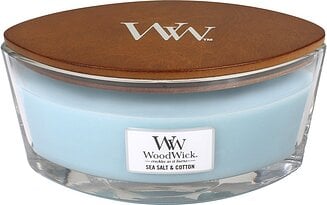 Sviečka Hearthwick Flame WoodWick Sea Salt & Cotton