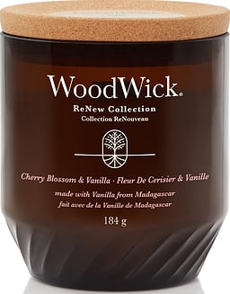 Sviečka ReNew WoodWick Cherry Blossom & Vanilla stredná