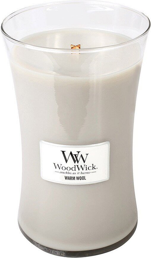 Vela WoodWick Core Warm Wool, grande
