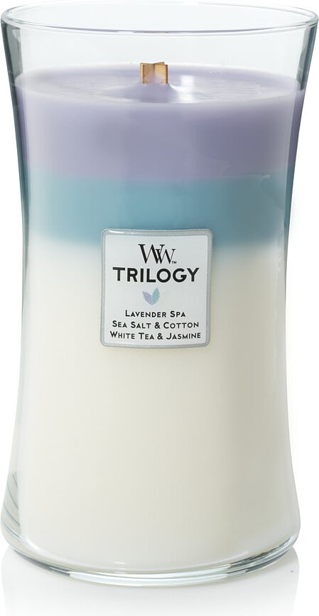 Vela WoodWick Trilogy, Calming Retreat, grande