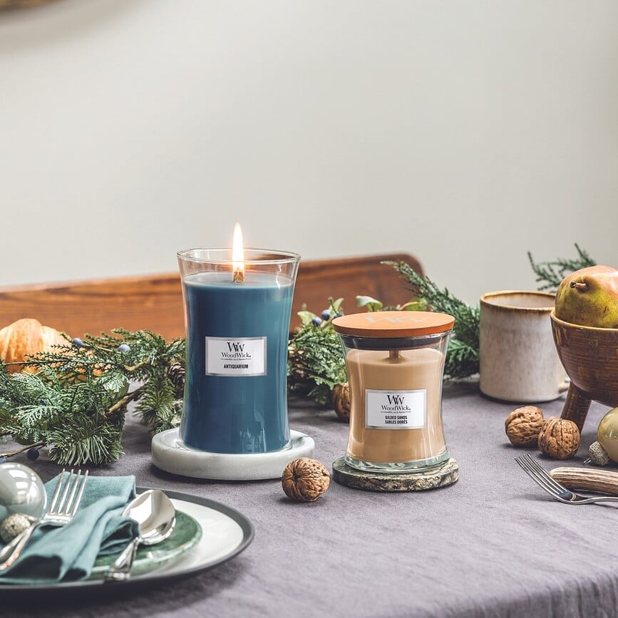 WoodWick Core Sveča Antiquarium, srednja